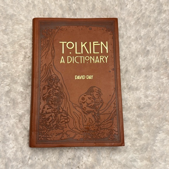 Tolkien Other - Tolkien “A Dictionary” by David Day. Leather bound.